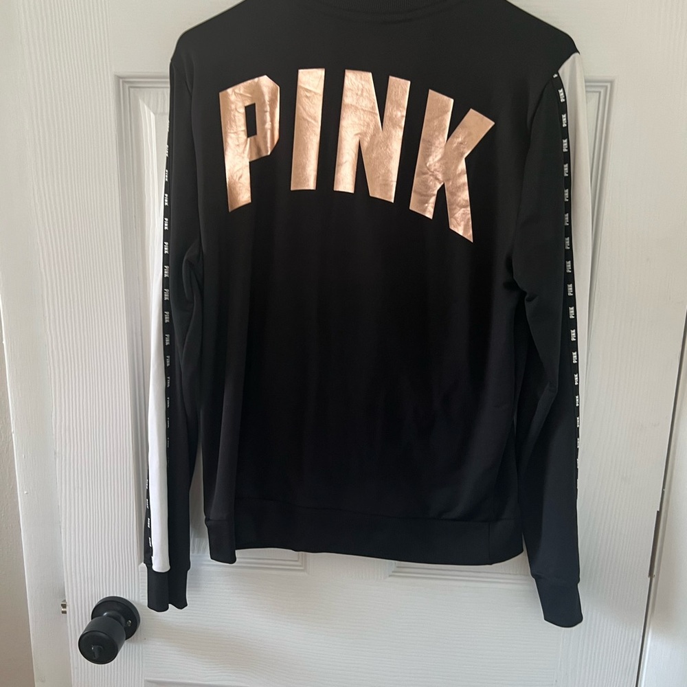 Black and Pink Logo Sweatshirt